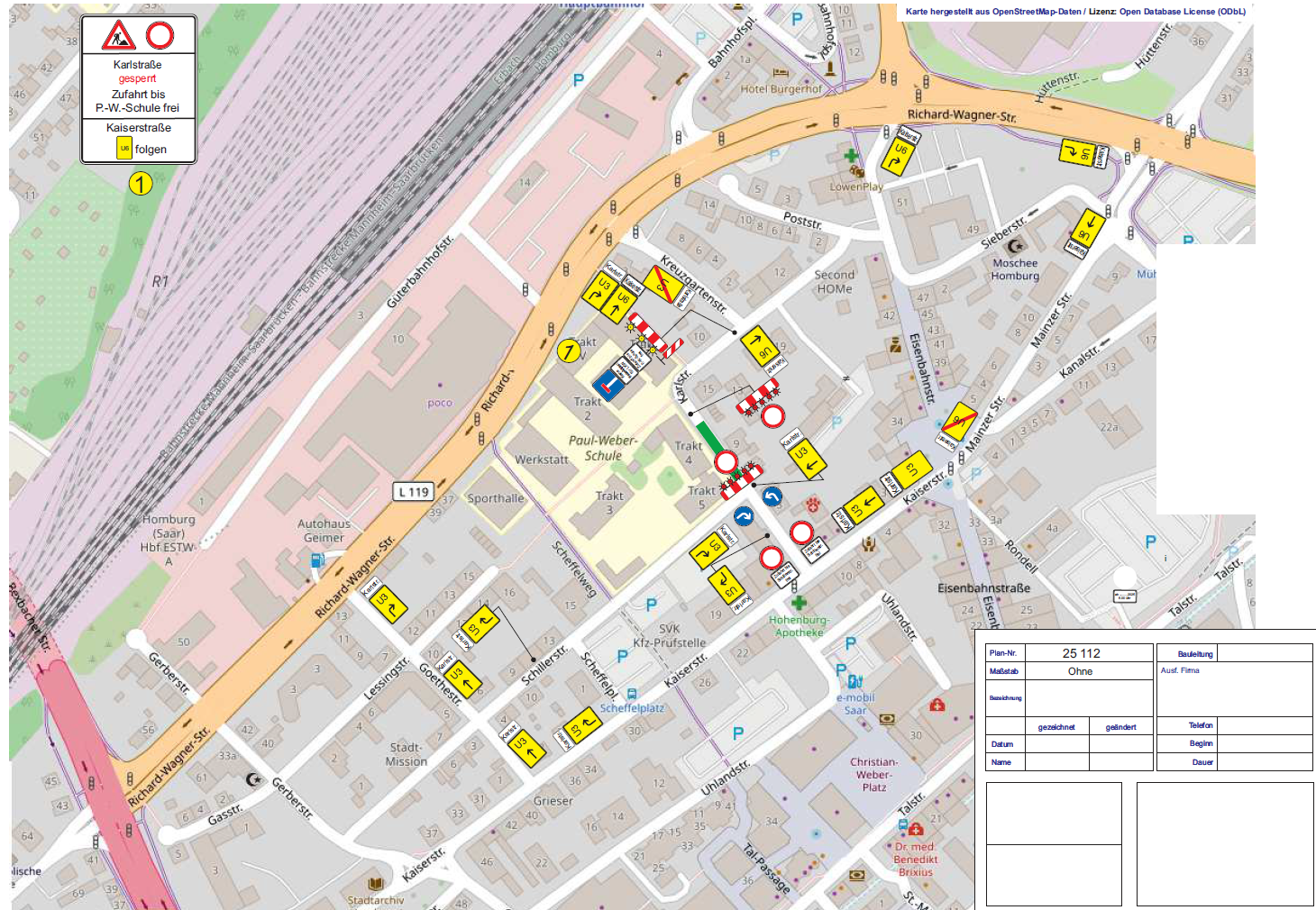 Kanalsanierung im Bereich Karlstraße
