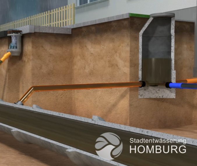 Starkregen, Regenwassernutzung, Werterhalt - Die Stadtentwässerung Homburg informiert