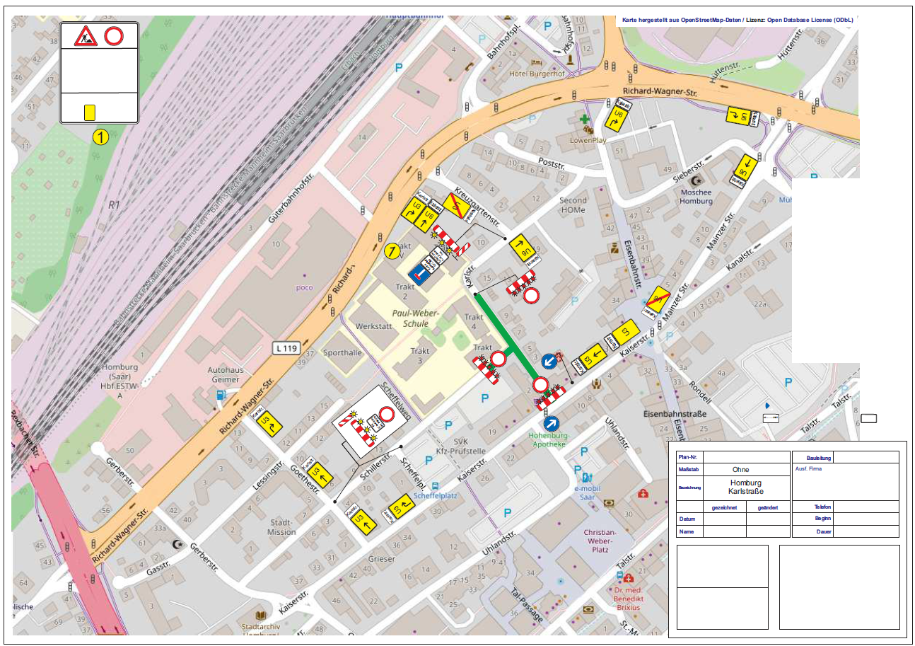 Anstehende Kanalbauarbeiten - Karlstraße